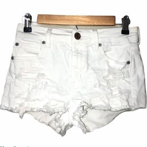 American eagle white shorts